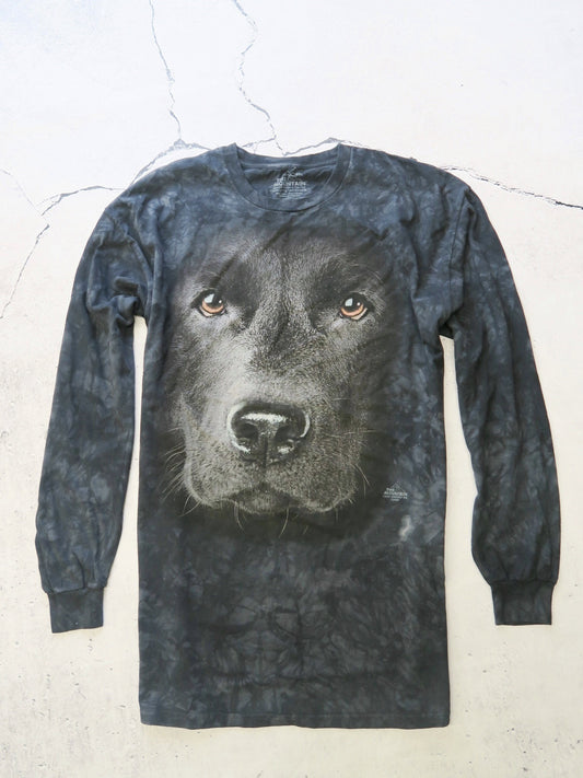 The Mountain full print czarny labrador longsleeve 2XL