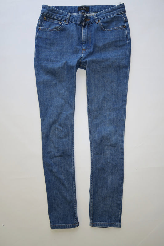 A.P.C spodnie jeansowe damskie rurki 26