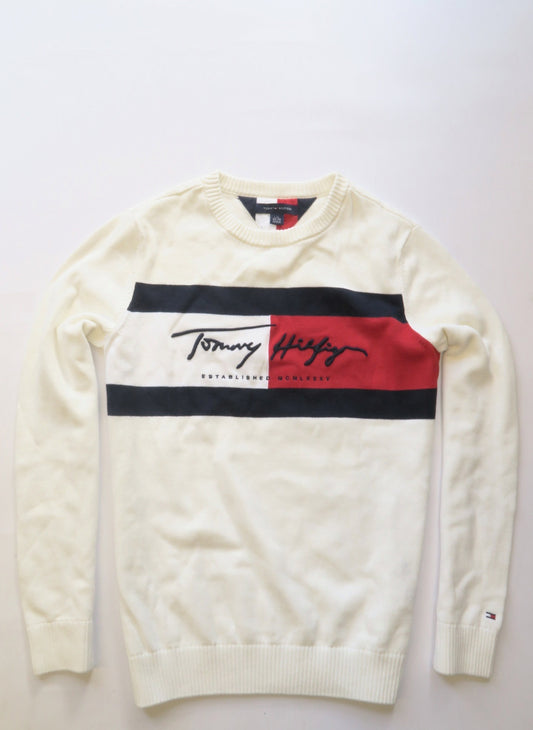 Tommy Hilfiger sweter z dużym logo 12-14 lat