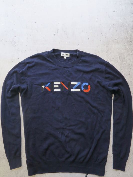 Kenzo sweter z kolorowym logo L