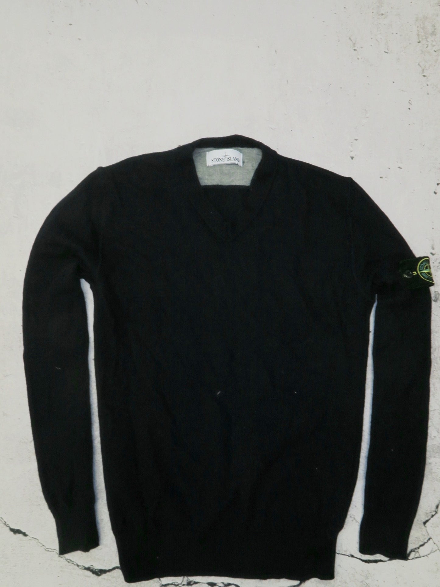 Stone Island sweter wełniany z patką M/L