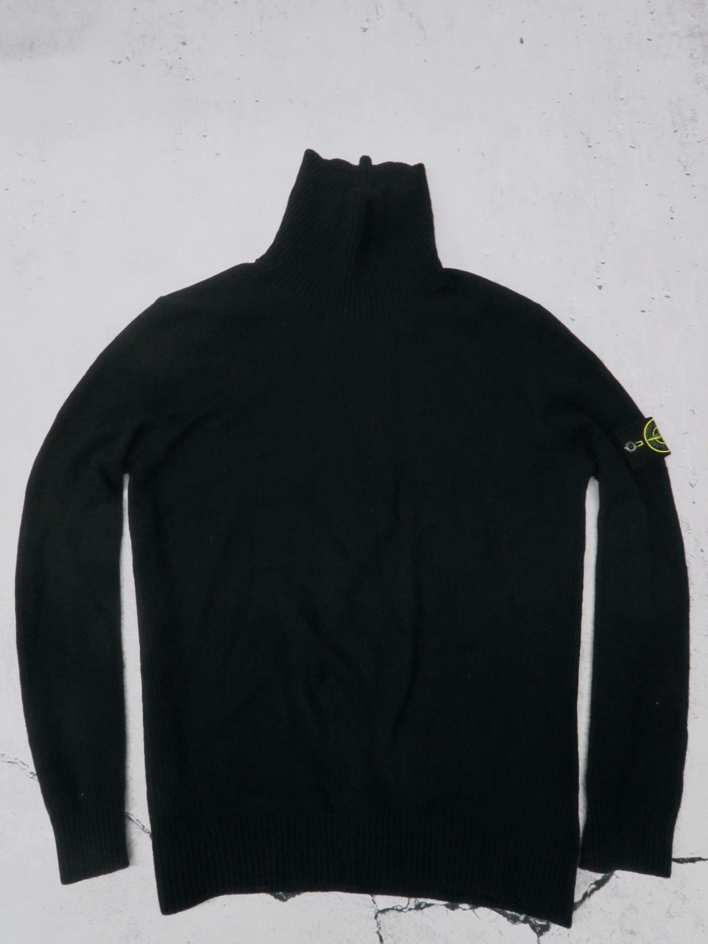 Stone Island wełniany ciely golf z patką L/XL