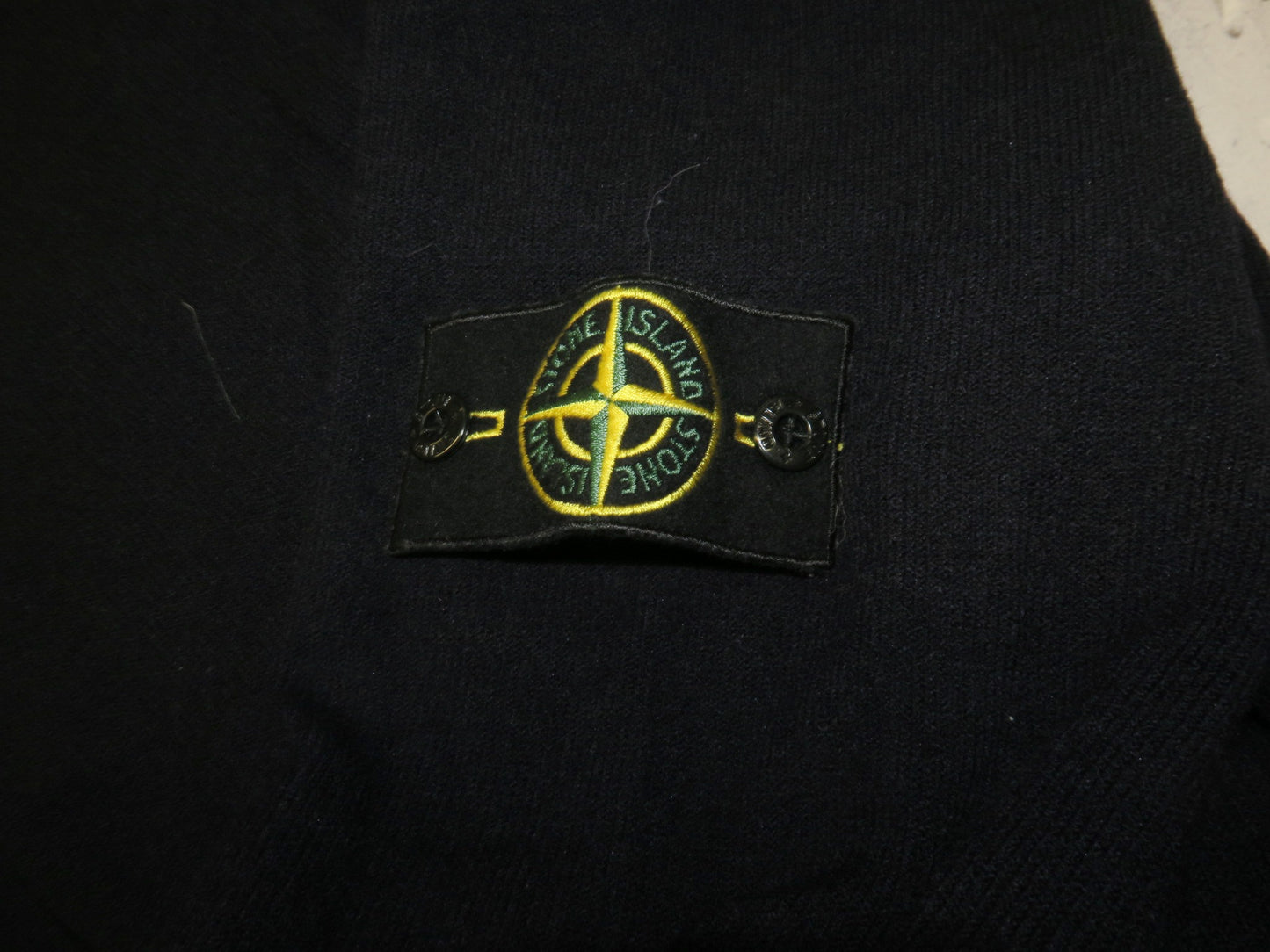 Stone Island wełniany ciely golf z patką L/XL