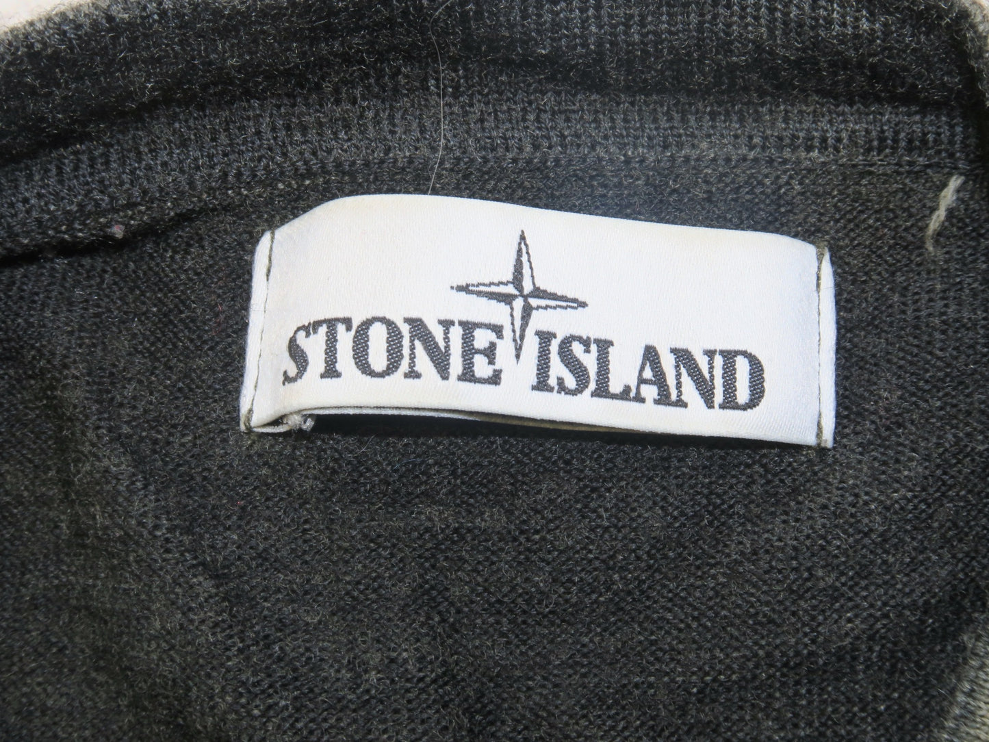 Stone Island sweter wełniany washed z patką M