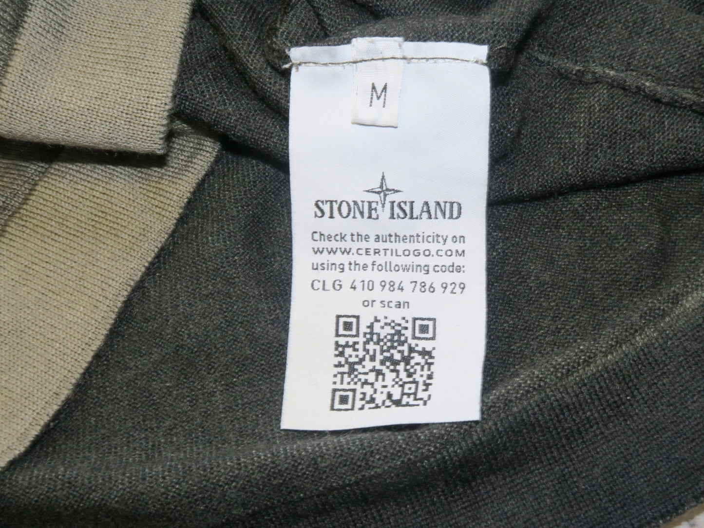 Stone Island sweter wełniany washed z patką M