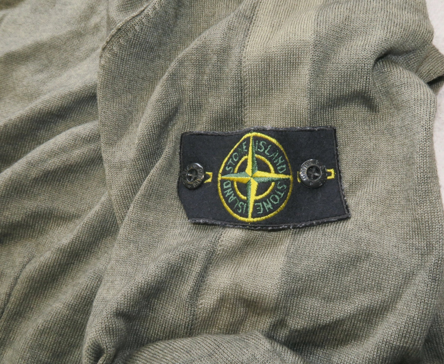 Stone Island sweter wełniany washed z patką M