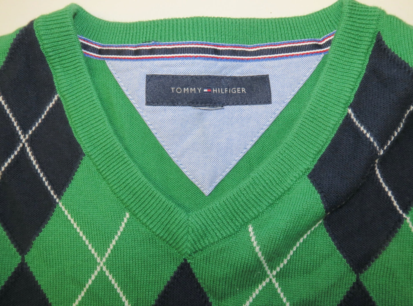 Tommy Hilfiger sweter w romby M/L