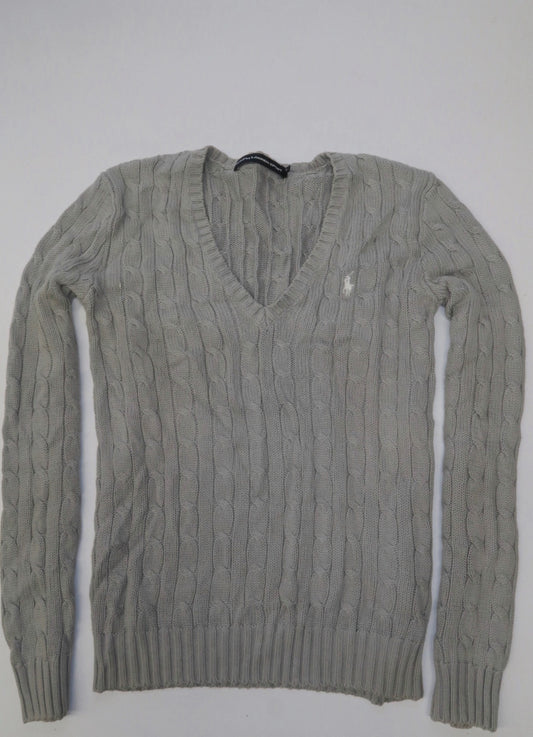 Ralph Lauren sweter damski z warkoczem M