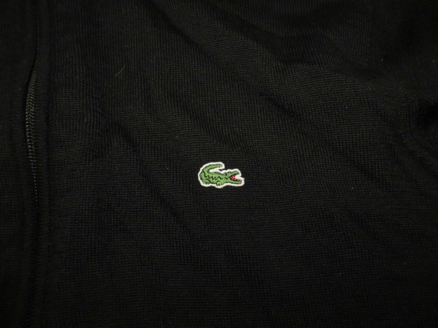 Lacoste sweter na zamek kardigan wełniany M/L