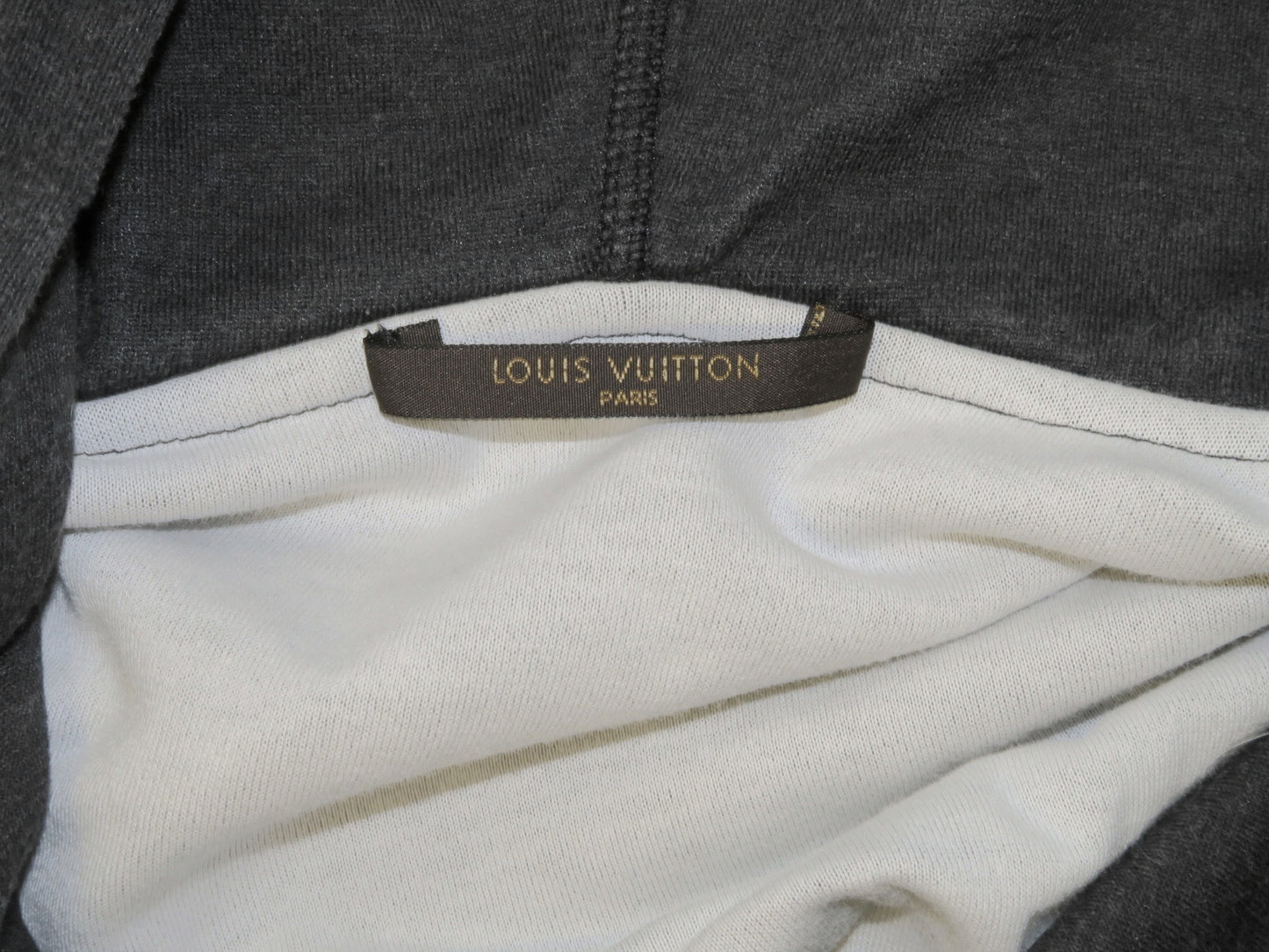 Louis Vuitton bluza washed na zamek z kapturem M