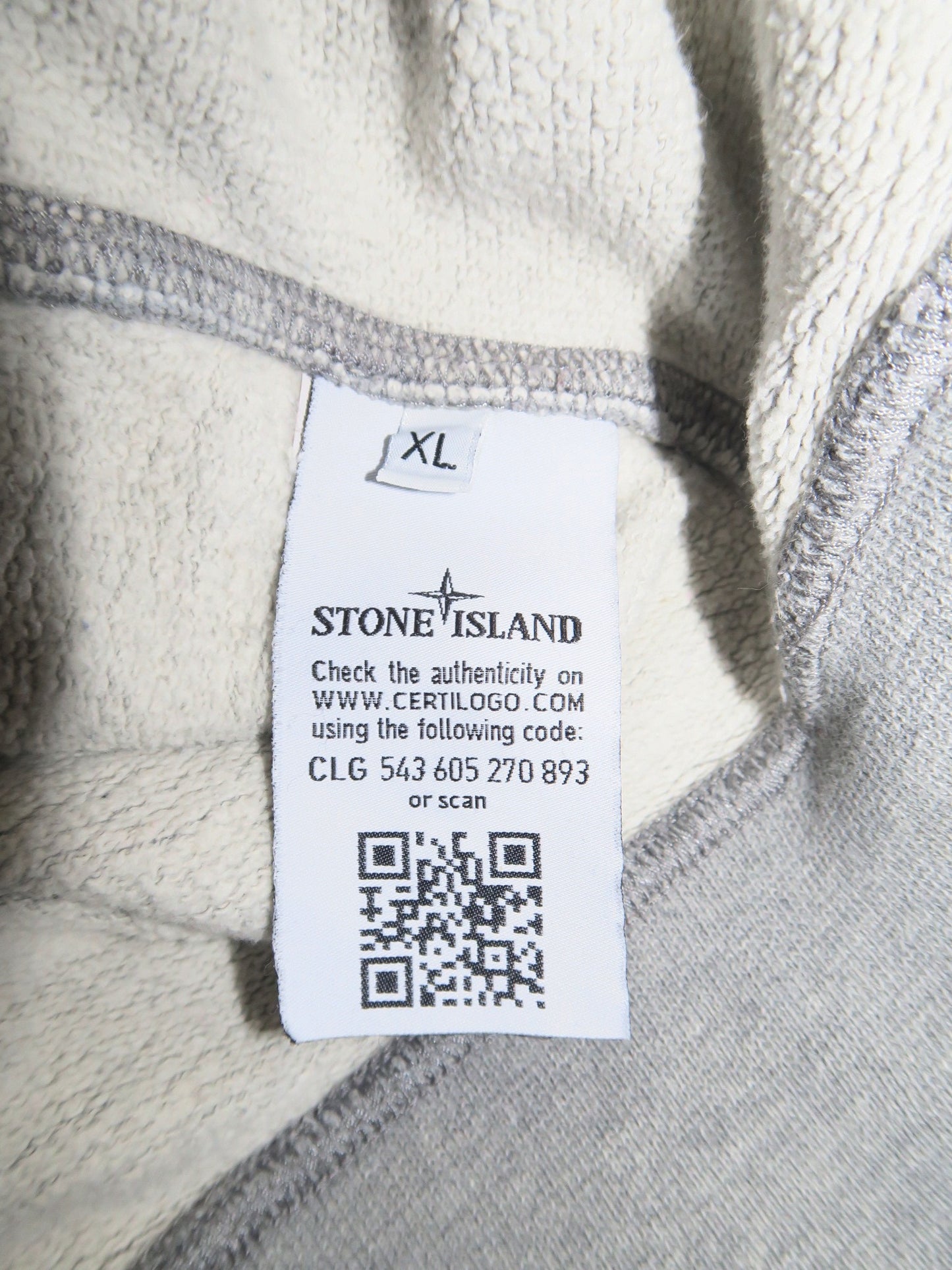 Stone Island bluza z kapturem z patką hoodie XL