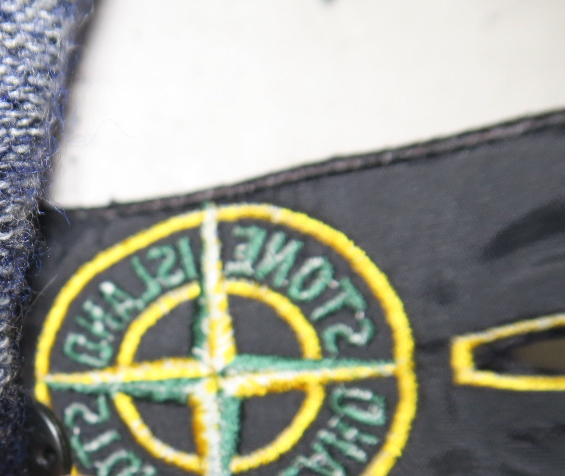 Stone Island wełniany sweter z alpaką z patką  XL